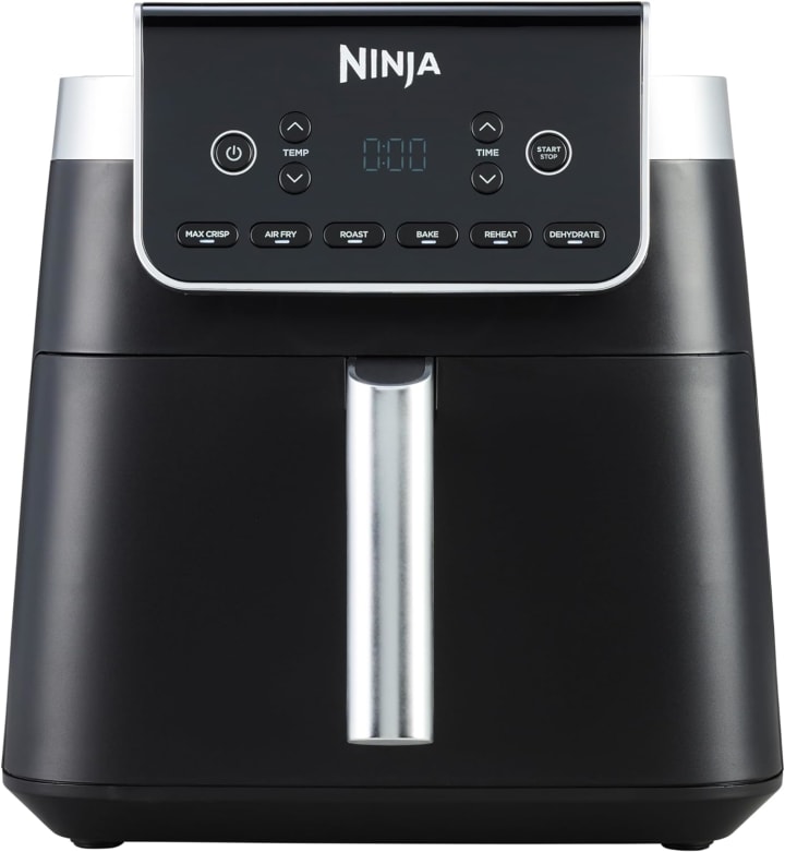 Ninja Foodi Dual Zone Air Fryer MAX + Tongs, 9.5 L, 2470 W, 2 Drawers, 8  Portions, 6-in-1, Air Fry, Roast, Bake, Nonstick, Dishwasher Safe Baskets,   Exclusive, Copper/Black AF400UKCP : 