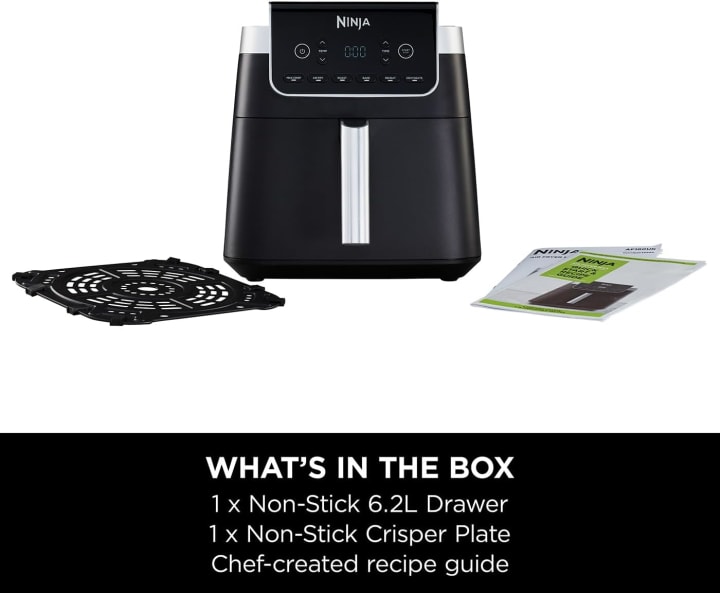 Ninja Foodi Dual Zone Air Fryer MAX + Tongs, 9.5 L, 2470 W, 2