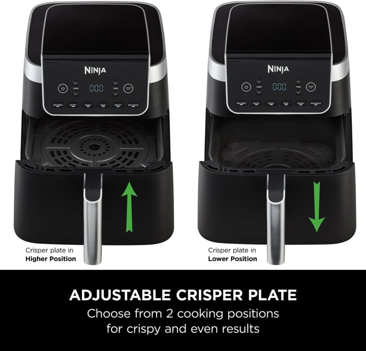 Ninja Foodi Dual Zone Air Fryer MAX + Tongs, 9.5 L, 2470 W, 2 Drawers, 8  Portions, 6-in-1, Air Fry, Roast, Bake, Nonstick, Dishwasher Safe Baskets,   Exclusive, Copper/Black AF400UKCP : 