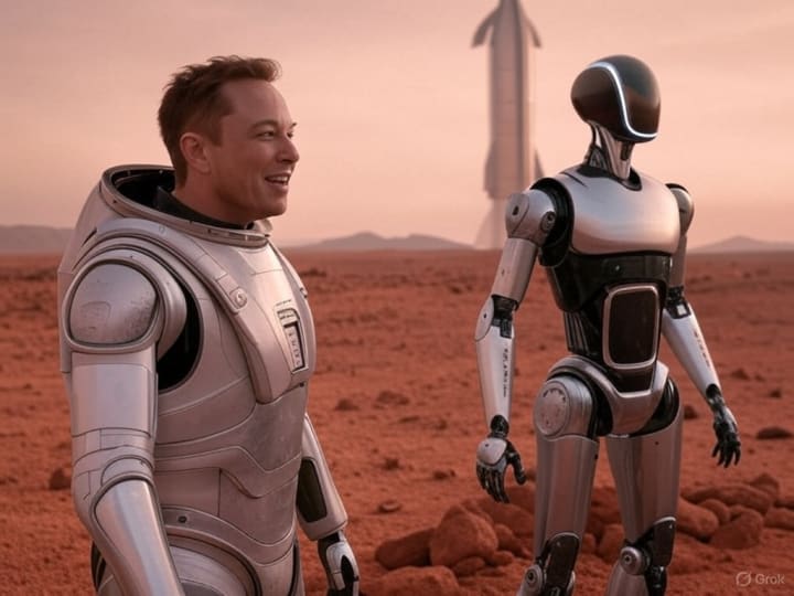 Elon Musk's Plan to Send Tesla's Optimus Robots to Mars by 2026 Mission  Details & Future Vision. | Futurism