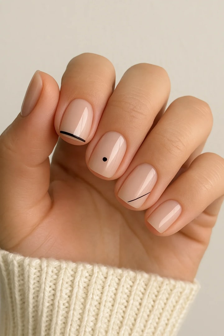 Minimalist Short Gel Nail Designs