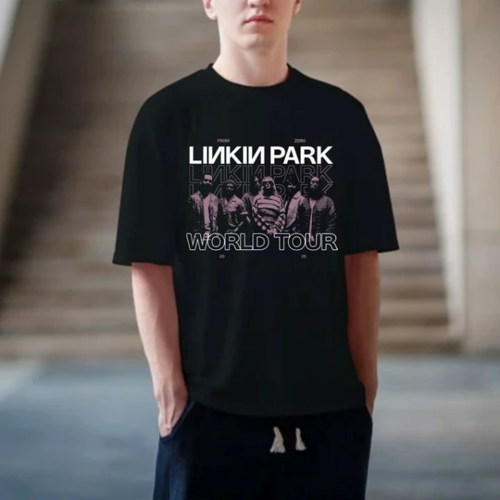 LINKIN PARK LIP WORLD TOUR 2025 Tシャツ M Official Linkin Park Aug 11 2025 in Chicago IL Poster T