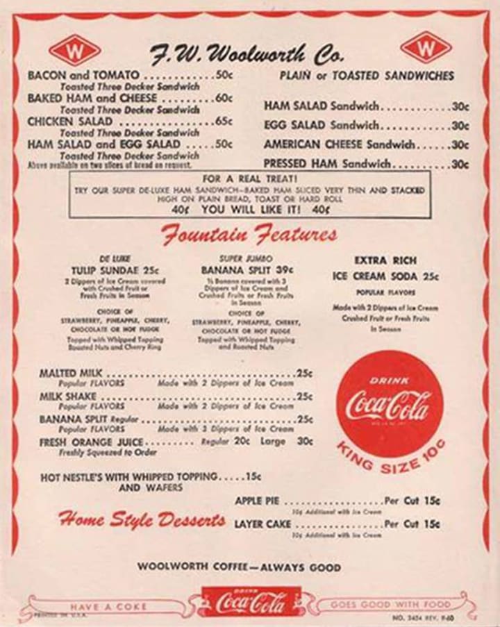 Sonic's first menu (1959)  Vintage menu, Fast food menu, Diner menu