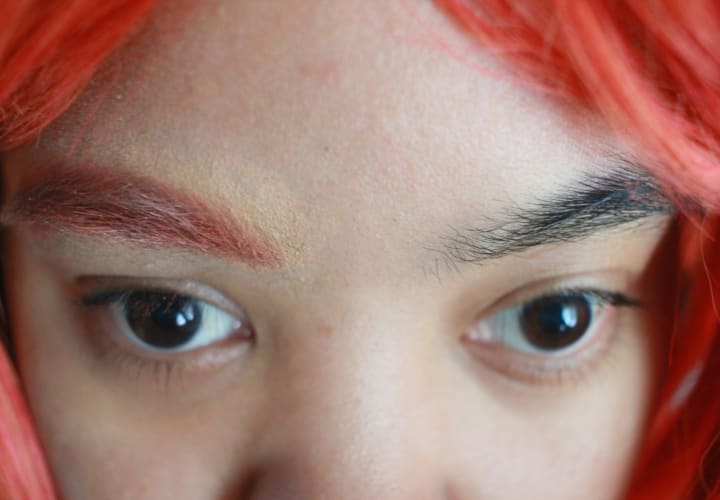 Cosplay Makeup Tutorial — Recoloring Eyebrows