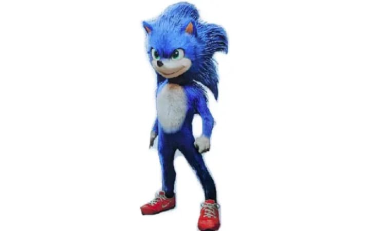 Supposedly leaked live-action Sonic design