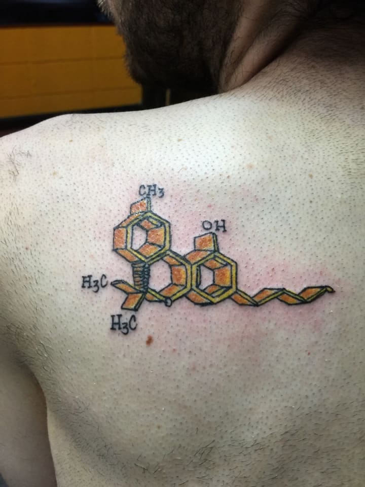 Aggregate more than 56 thc chemical structure tattoo best  thtantai2