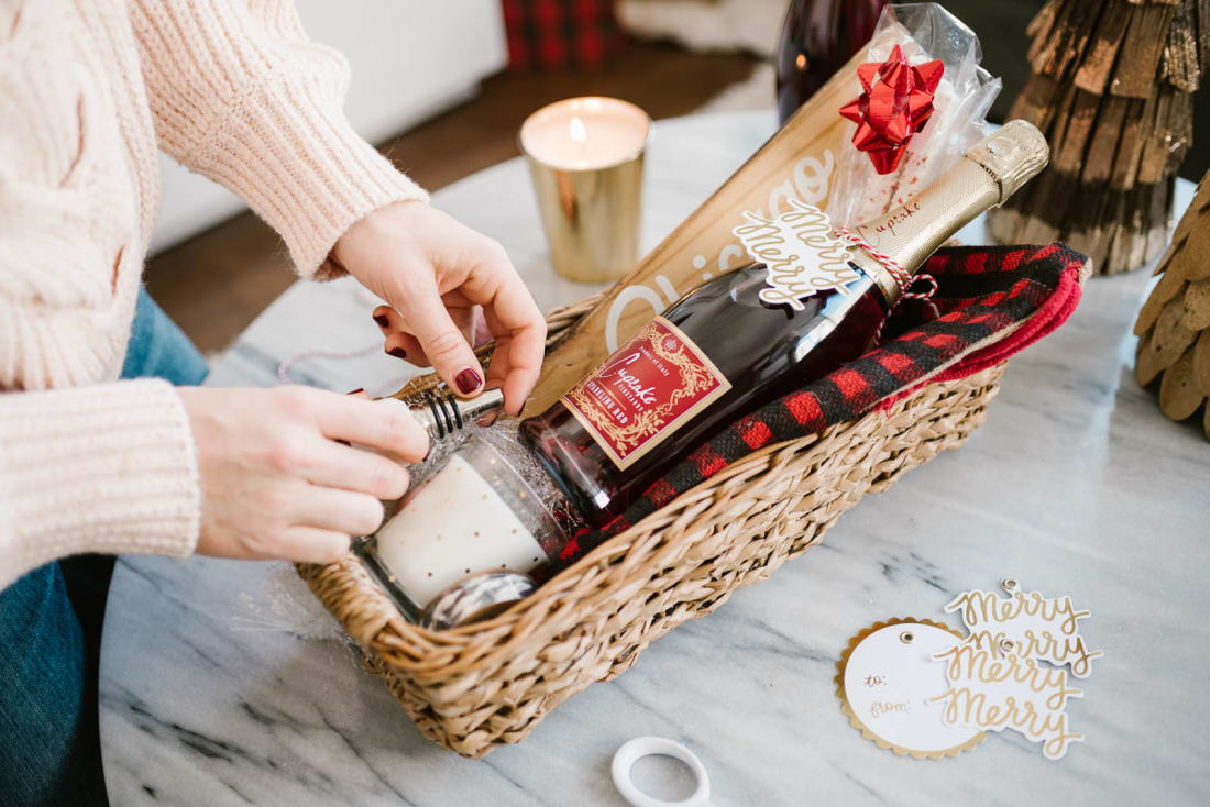 How To Make A Gift Basket Without A Basket change comin