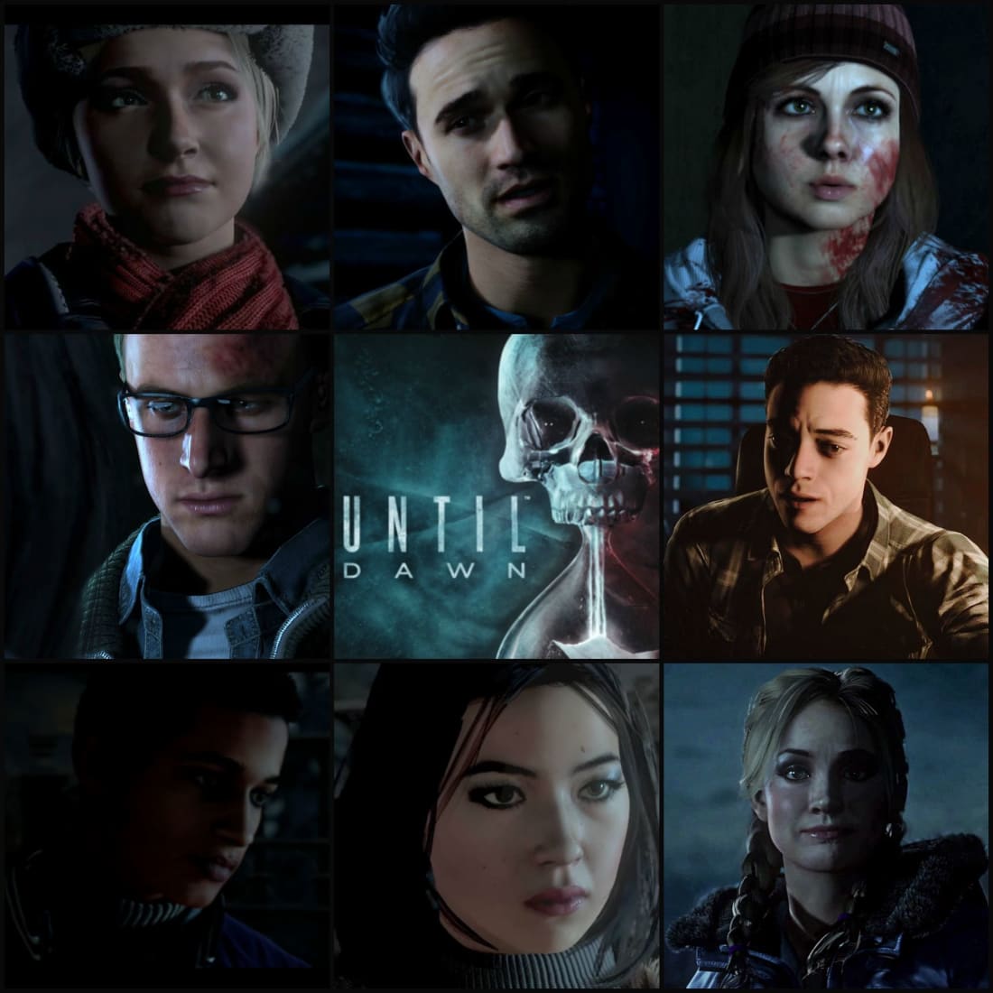 С кого срисовывали персонажей until dawn