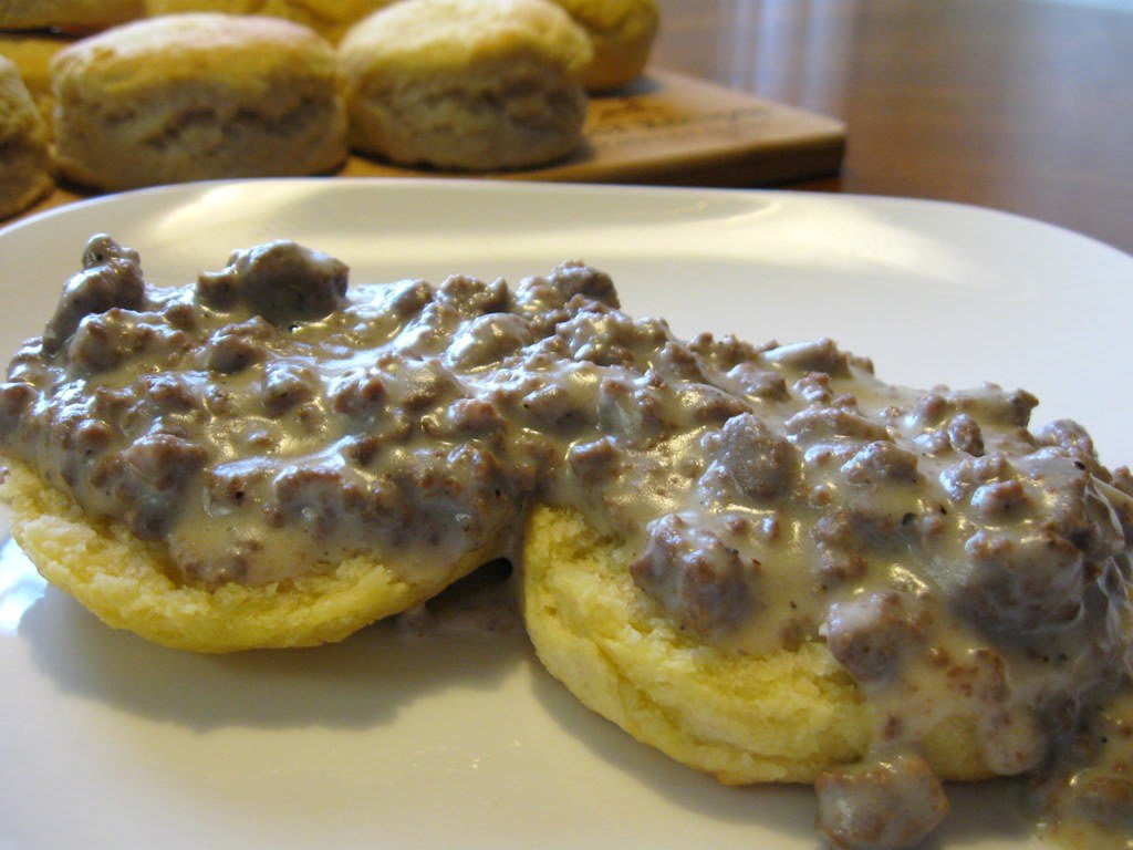 Venison Sausage Gravy and Biscuits Feast