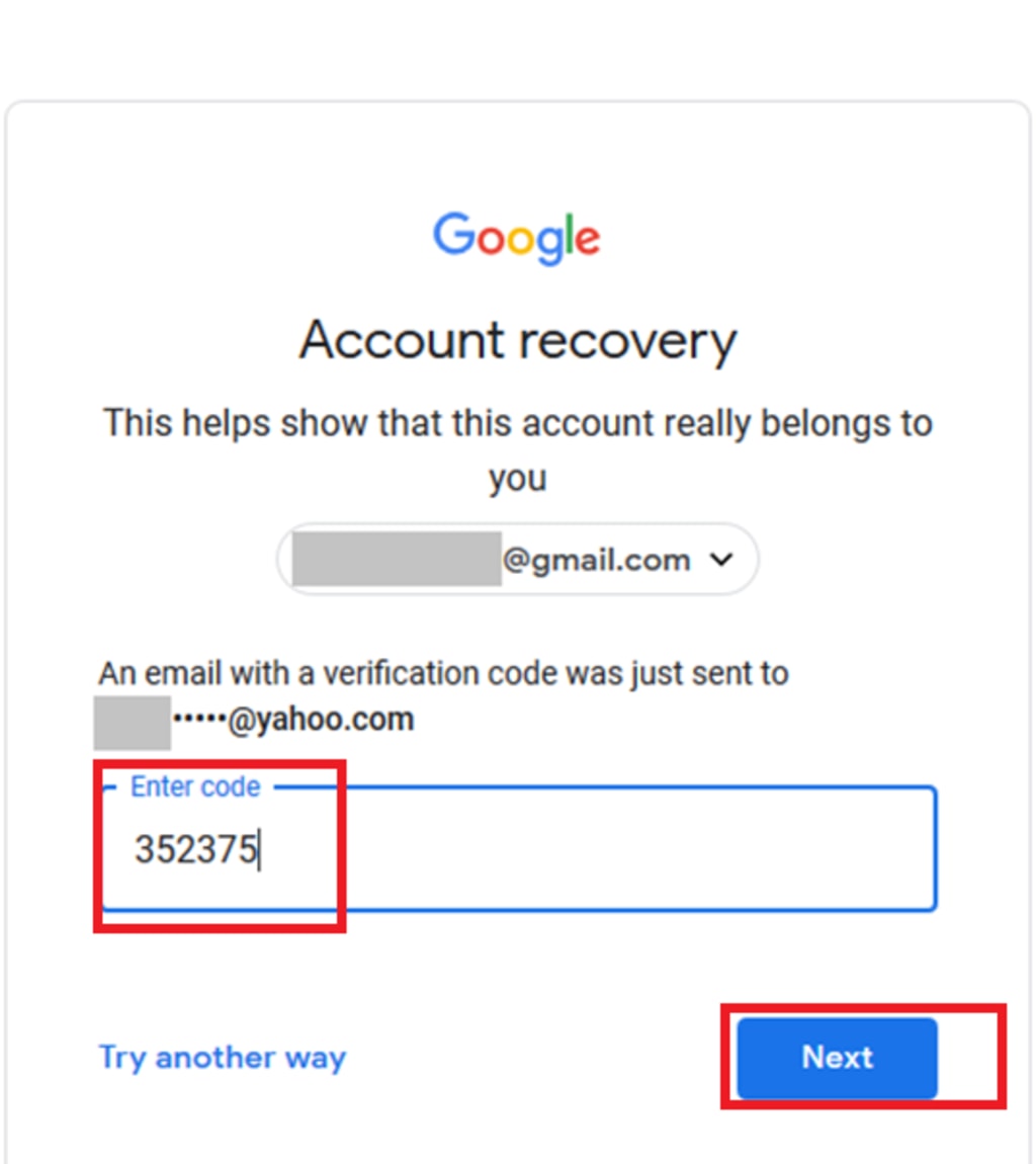 Google account Recovery восстановление