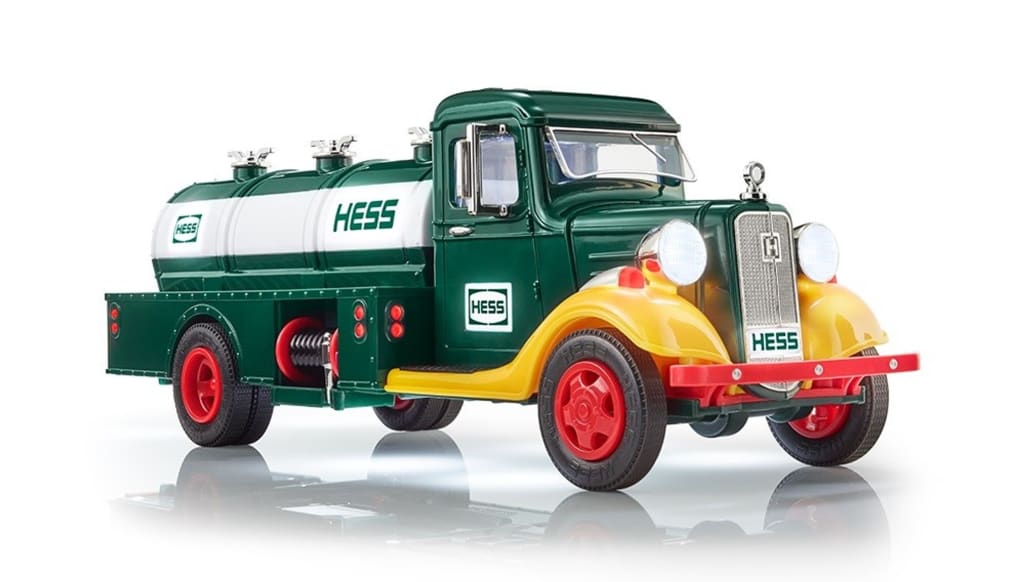 The History of the Christmas Hess Truck Wheel