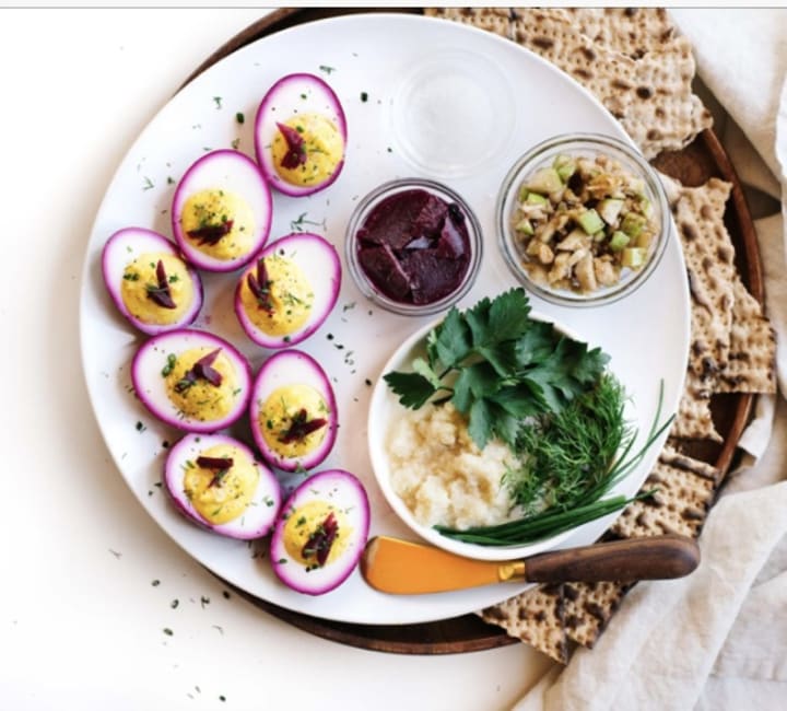 Beitzah,(Roasted Hardboiled eggs) is part of the Passover Seder Feast