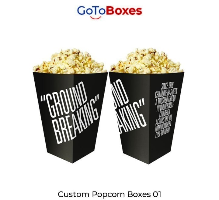 Custom Printed Popcorn Boxes in WorldClass Designs and Tones Lifehack
