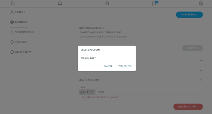 Onlyfans deleting accounts