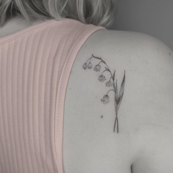 Lily of the Valley Tattoo Meaning and 10+ Lovely Ideas | Blush Lily of the Valley Tattoo Meaning and 10+ Lovely Ideas | Blush