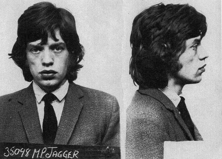 Jagger was sentenced to three months in prison for possession of amphetamines.