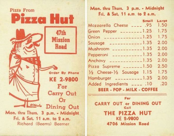 Vintage Fast Food Menus That Look Way Better Than Today's Feast