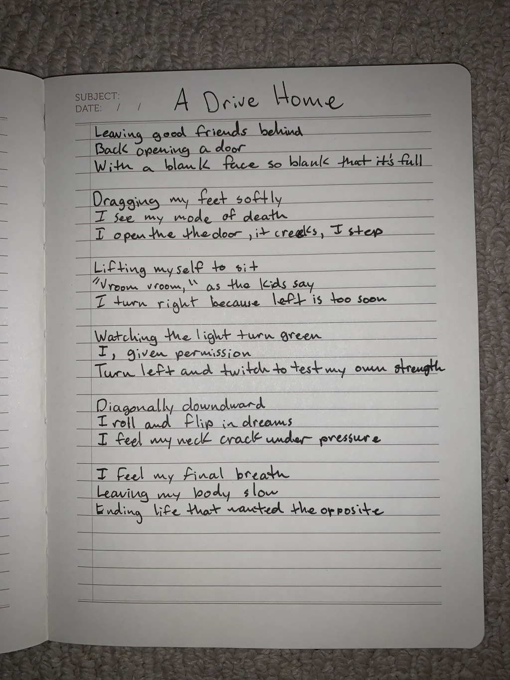 A Drive Home A Drive Home