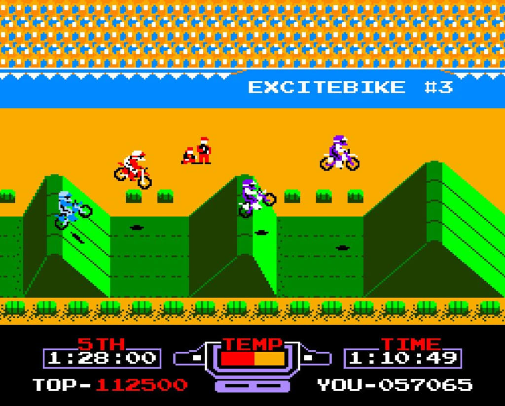 'Excitebike' Perler Bead DIY 'Excitebike' Perler Bead DIY