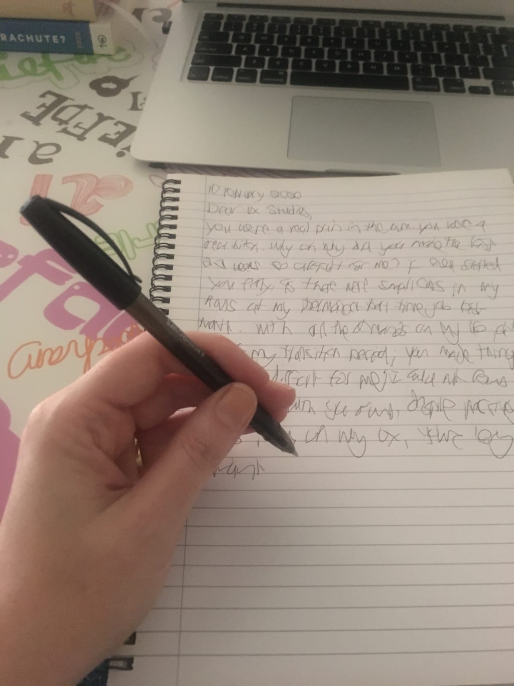 Writing A Love Letter To A Specific Life Problem With My Non-Dominant Hand Writing A Love Letter To A Specific Life Problem With My Non-Dominant Hand