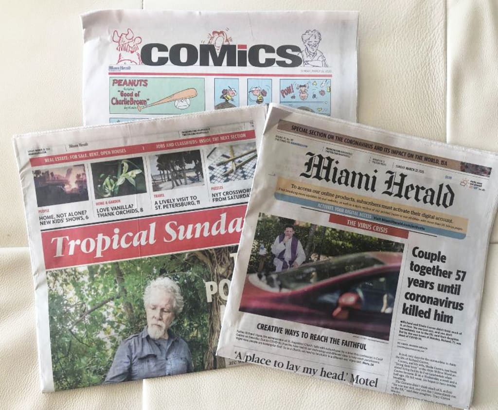 Still reading the printed newspaper Still reading the printed newspaper