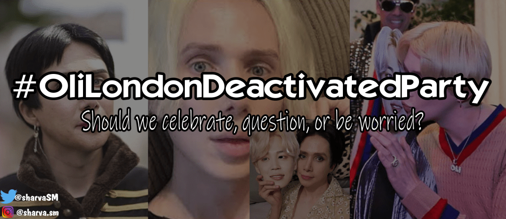 #OliLondonDeactivatedParty #OliLondonDeactivatedParty
