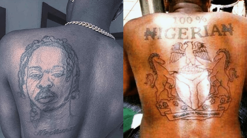 7 Most RIDICULOUS Nigerian Tattoos (Photos). 7 Most RIDICULOUS Nigerian Tattoos (Photos).