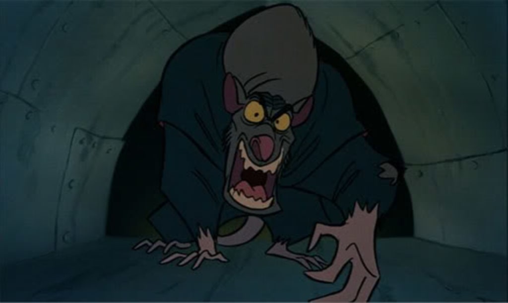 Scary Disney The Great Mouse Detective The Bat The Cat And The Rat