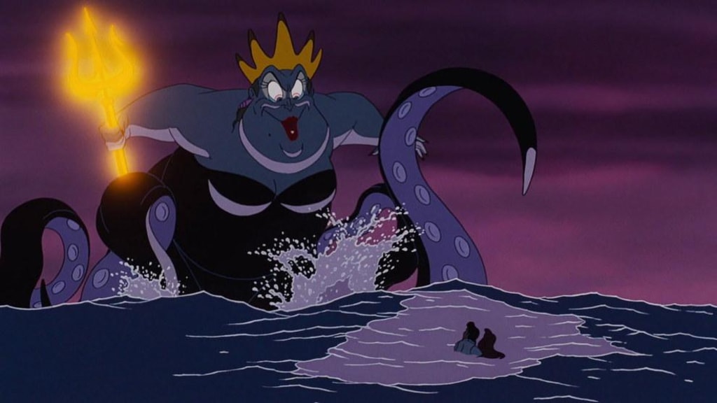 Scary Disney The Little Mermaid Flotsam and Jetsam, Ursula and The