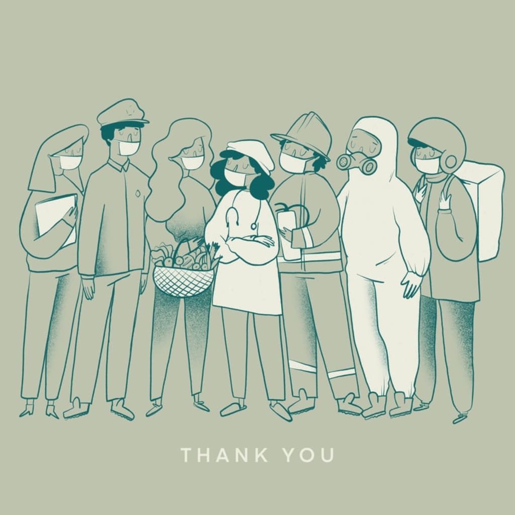 To the people at the front line, To the people at the front line,