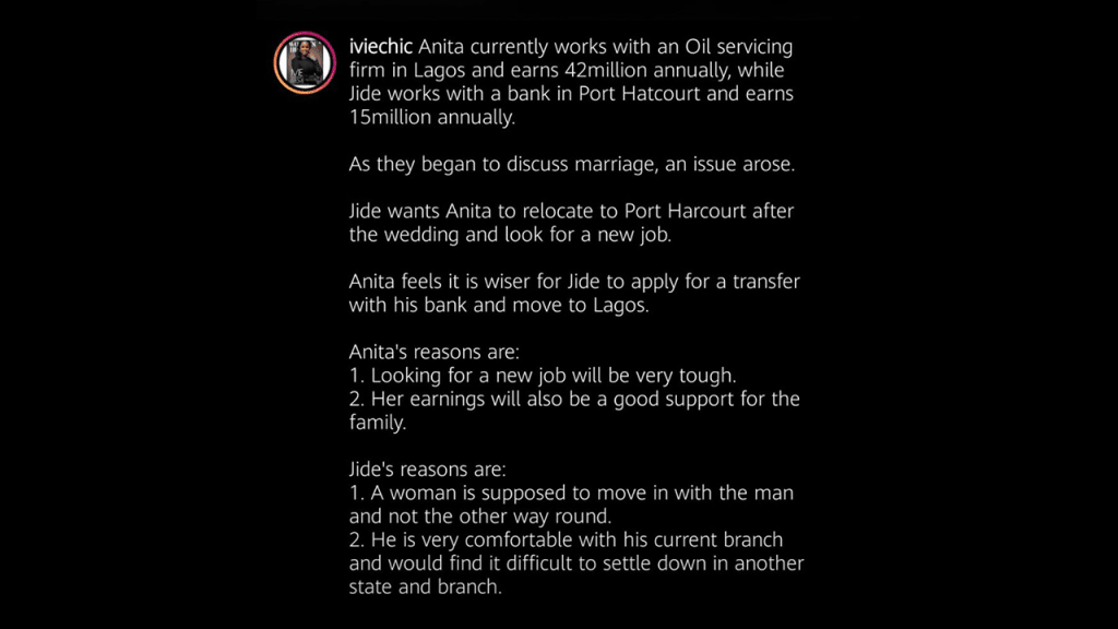 7 Best Answers to Trending Argument, 'JIDE/ANITA' 7 Best Answers to Trending Argument, 'JIDE/ANITA'