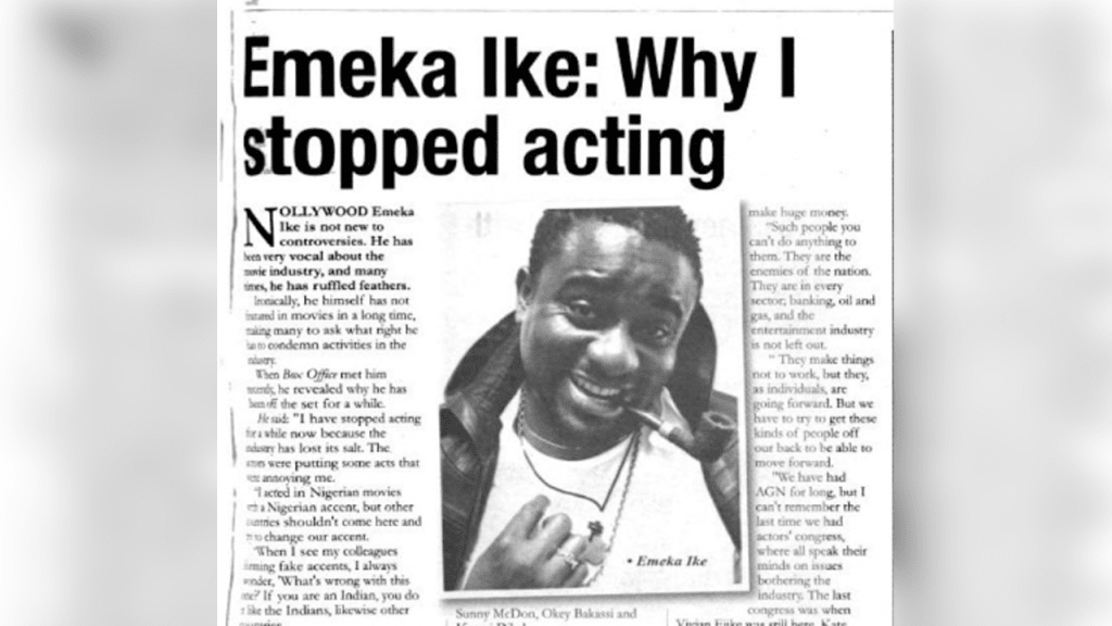 Shocking Truth about Why Emeka Ike Stopped Acting Shocking Truth about Why Emeka Ike Stopped Acting