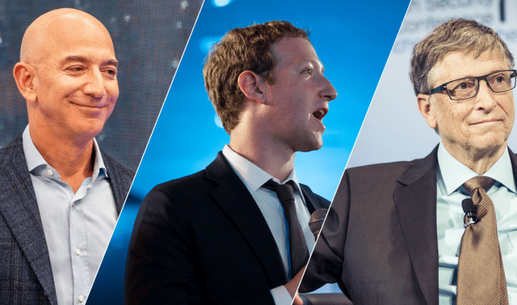 Bezos, Gates, Zuckerberg. Behind every "self-made" millionaire is a father with money Bezos, Gates, Zuckerberg. Behind every "self-made" millionaire is a father with money