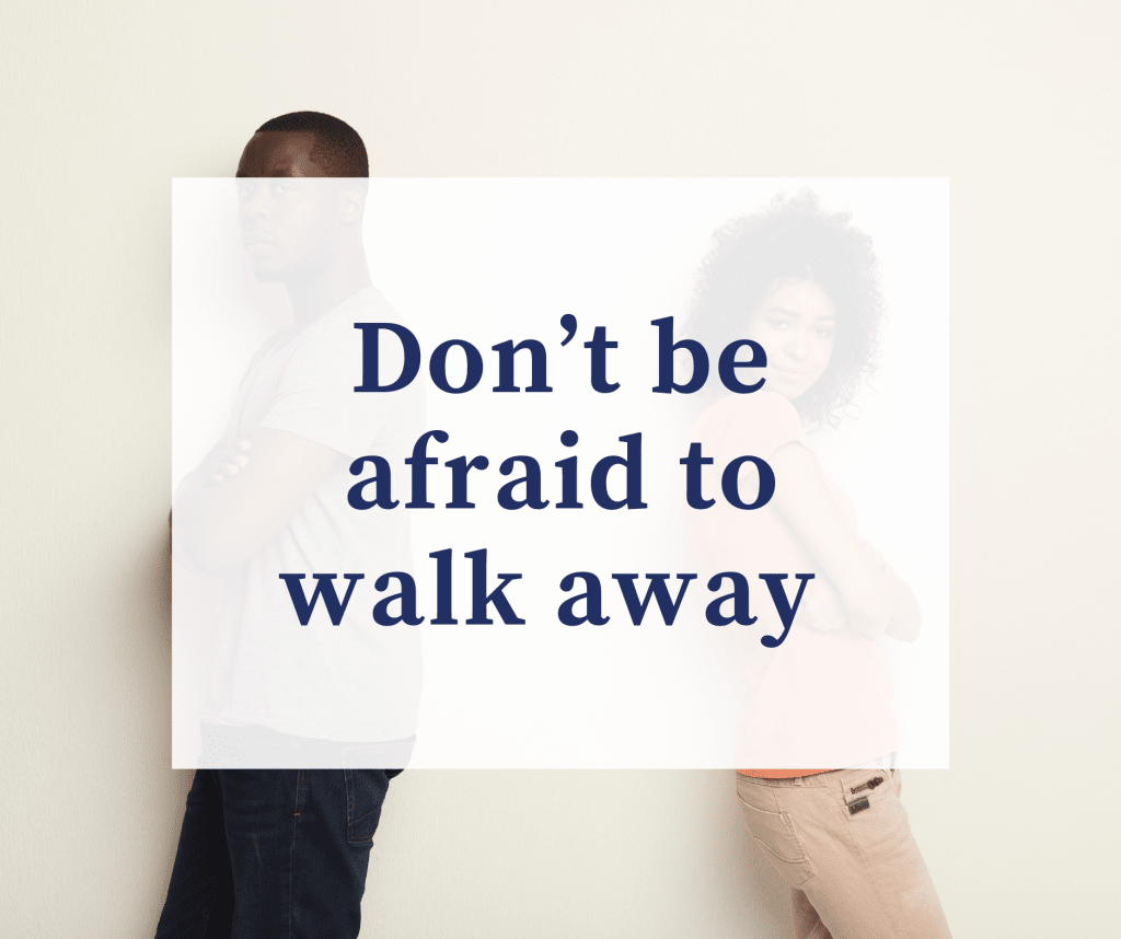 Know when to walk away š¶š¾āāļø Know when to walk away š¶š¾āāļø