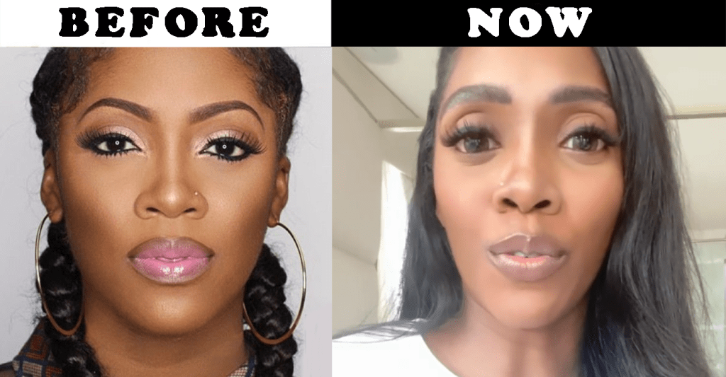 Why Tiwa Savage's Eyes Are Suddenly So Big (Photos). Why Tiwa Savage's Eyes Are Suddenly So Big (Photos).