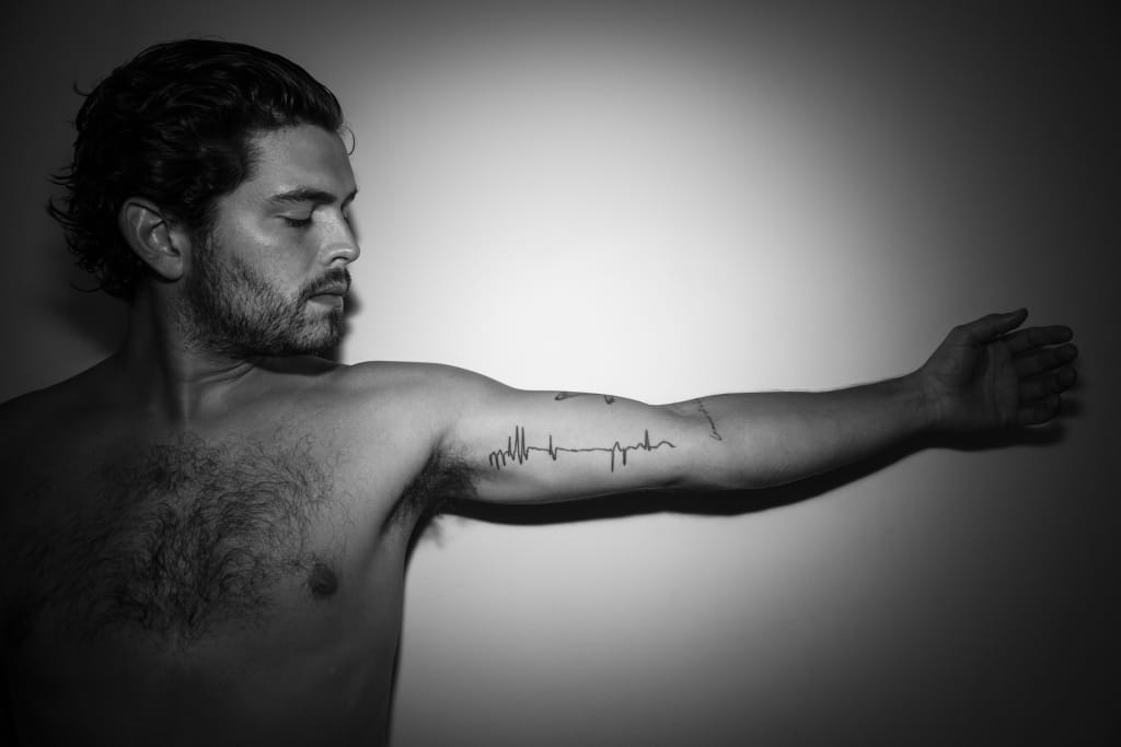 Tattoo of a Flat Line Tattoo of a Flat Line