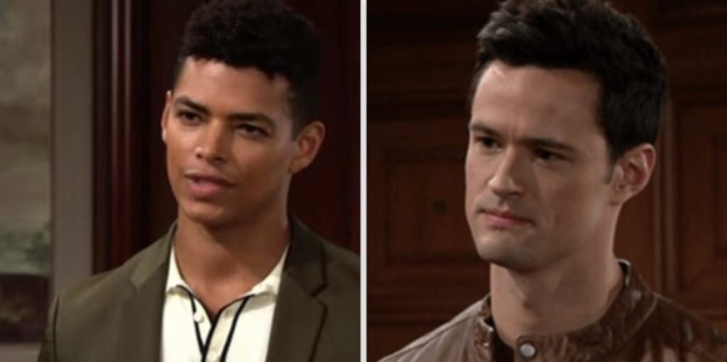 Thomas and Zende are up to no good on The Bold and the Beautiful Thomas and Zende are up to no good on The Bold and the Beautiful
