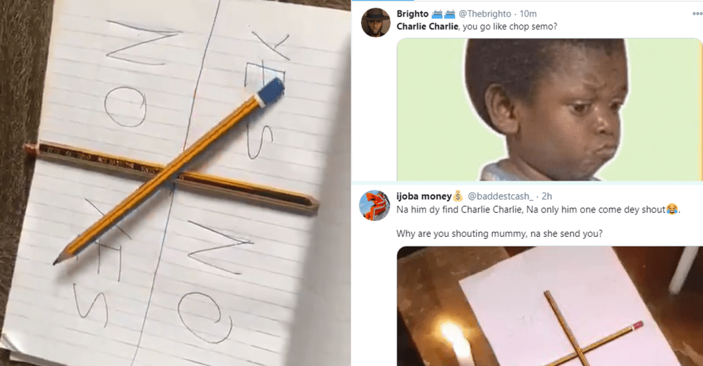 11 Nigerians React to 'Demonic' Charlie Charlie Spirit Game. 11 Nigerians React to 'Demonic' Charlie Charlie Spirit Game.