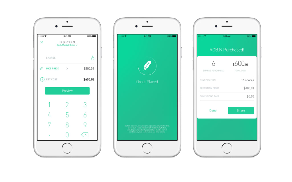 is robinhood app publicly traded