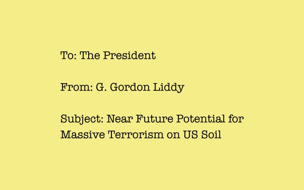This Fictional Memo to the President from 1989 Predicted Terrorism in the US This Fictional Memo to the President from 1989 Predicted Terrorism in the US