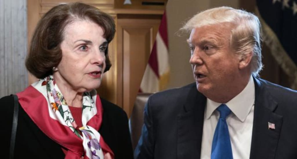 Trump Feinstein Extra Terrestrial Misdirection Trump Feinstein Extra Terrestrial Misdirection