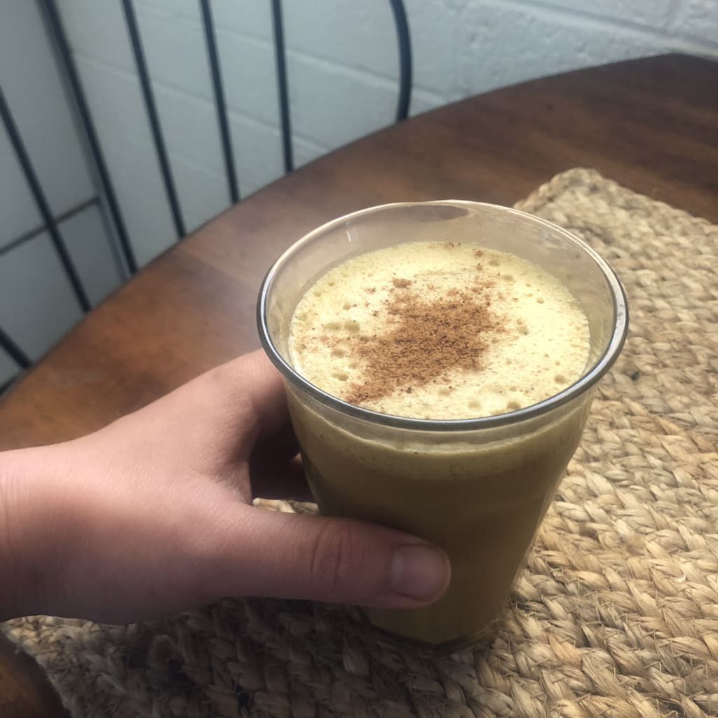Frozen Cinnamon Turmeric Coconut Milk Latte Frozen Cinnamon Turmeric Coconut Milk Latte