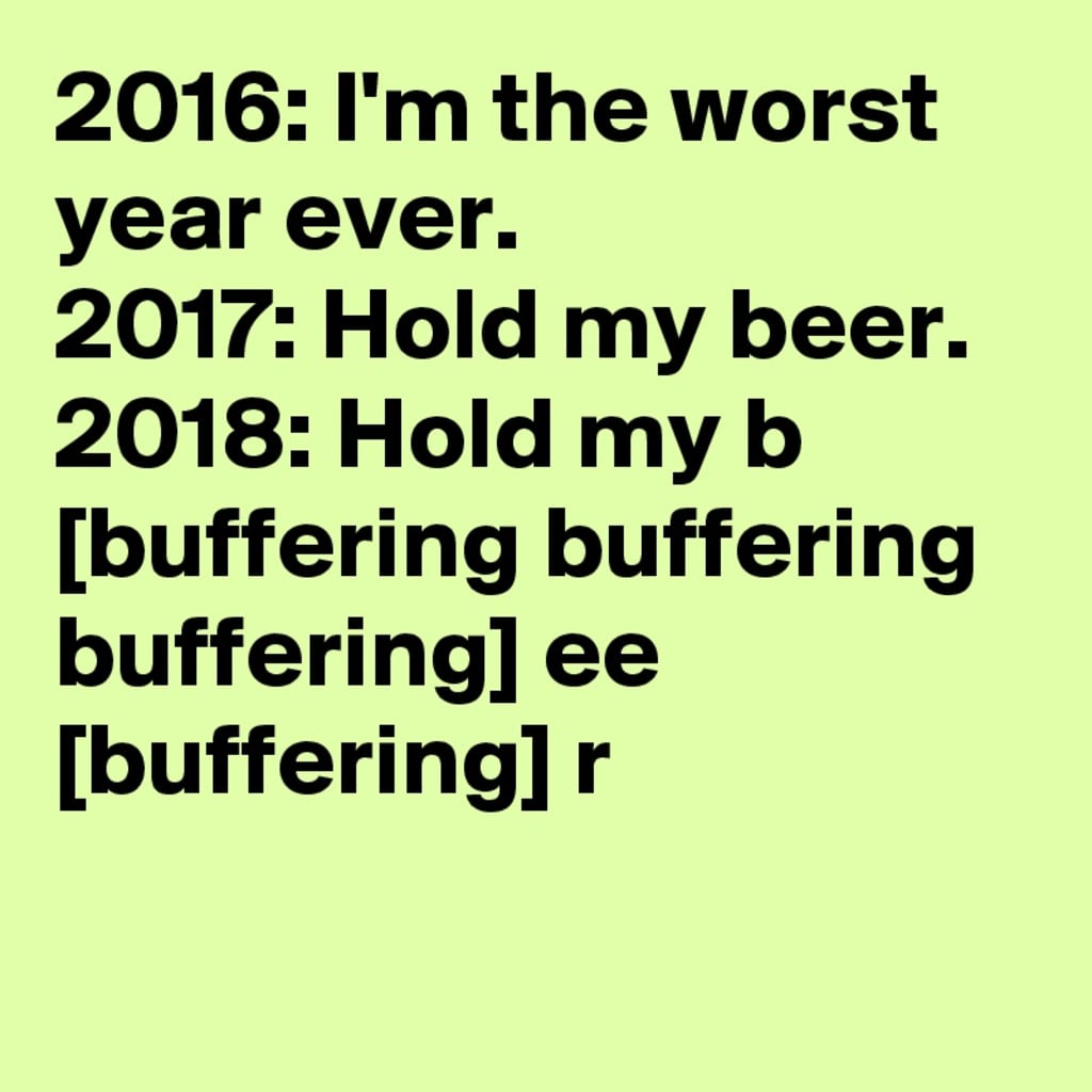 2018 Was My Worst Year 2018 Was My Worst Year