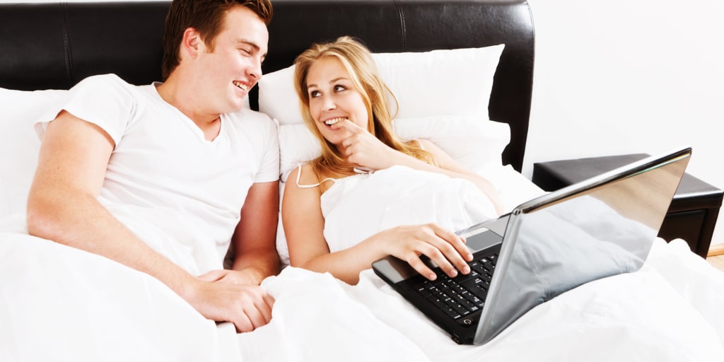 Woman Watching Porn On Computer - Watching Porn