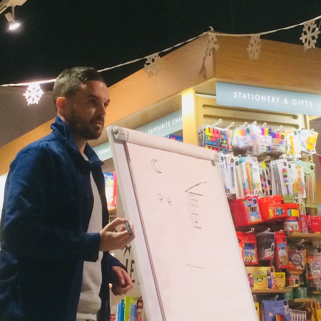 Oliver Jeffers Signing Copies of 'Here We Are' Oliver Jeffers Signing Copies of 'Here We Are'