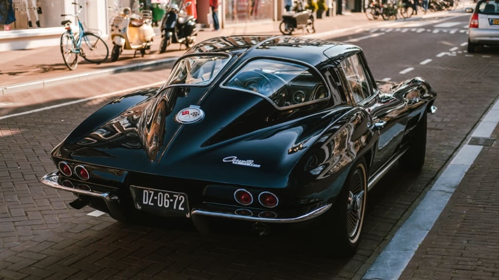 The Man in the Black Corvette The Man in the Black Corvette