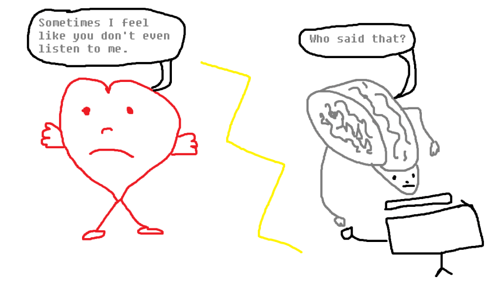 Mr. Brain, Meet Mrs. Heart. Mr. Brain, Meet Mrs. Heart.