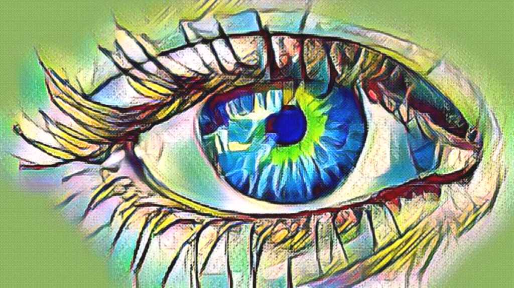 One Green Eye and One Blue Eye One Green Eye and One Blue Eye