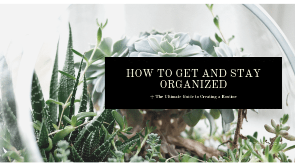 How to Get and Stay Organized How to Get and Stay Organized
