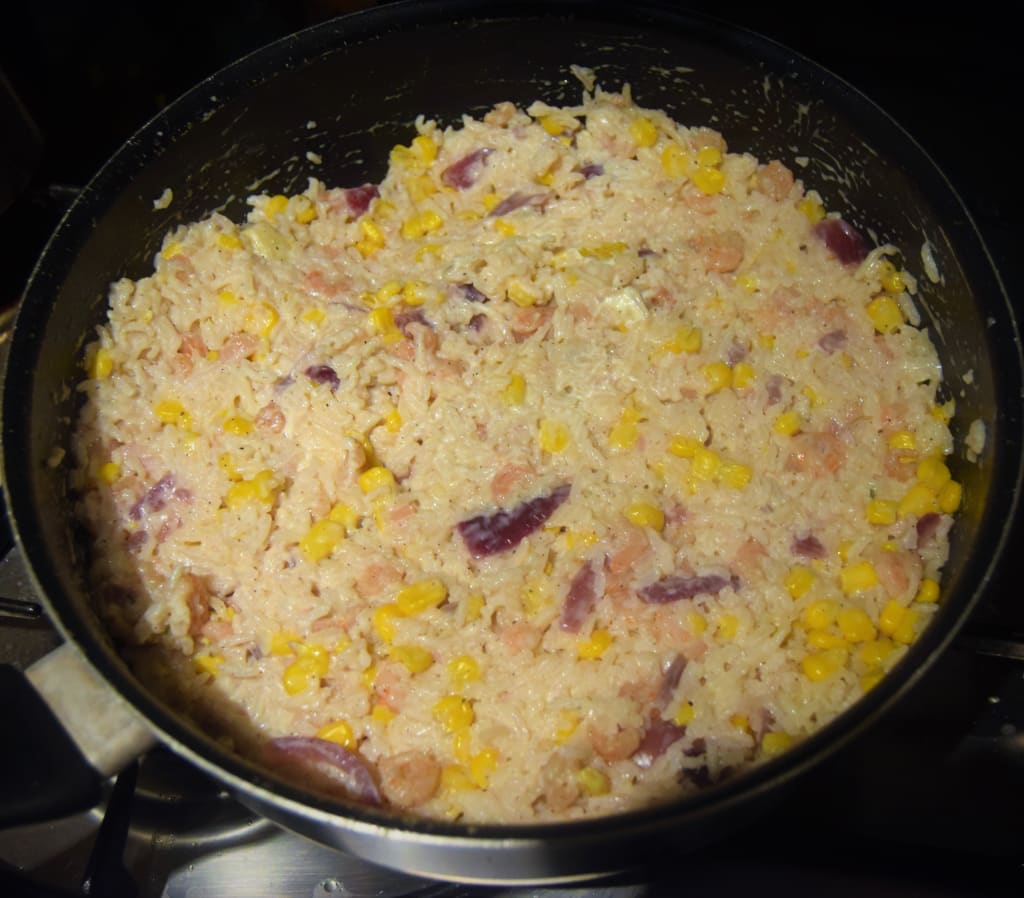 Easy, Cheating Prawn and Cream Cheese Risotto Easy, Cheating Prawn and Cream Cheese Risotto